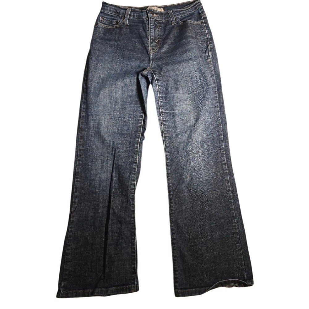 Levis 512 Perfectly Slim Western Bootcut Jeans D  Wash Blue Womens 10 Short 1187
